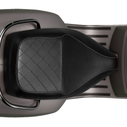 Black Saddle with Double Stitching