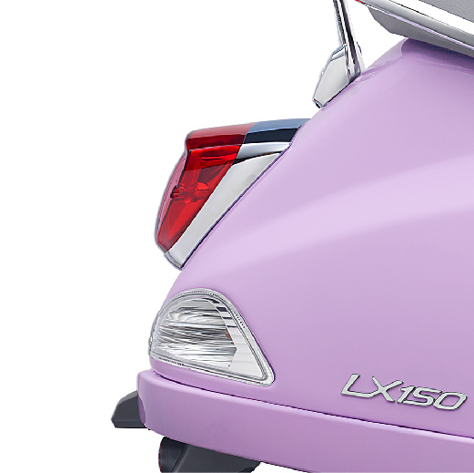 Chromed rear light