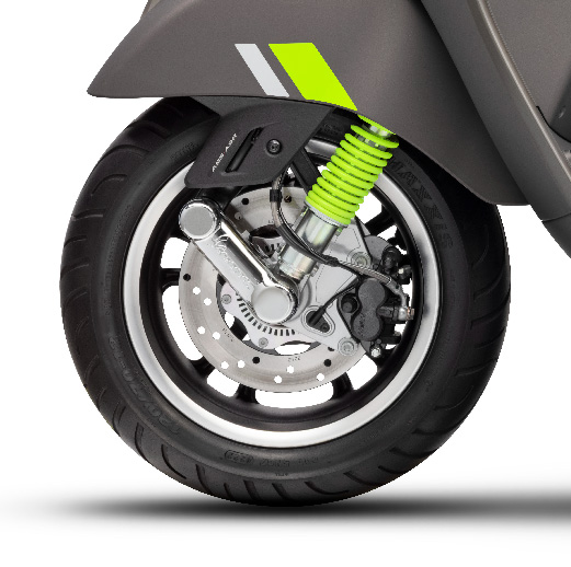 Dual Channel ABS with Tilt Sensor and Anti Slip Regulation