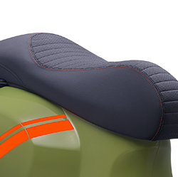 Single Seat Two Tone Saddle with Racing Look