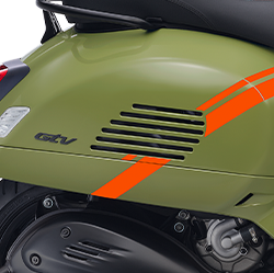 Sporty Graphic with Orange Detail