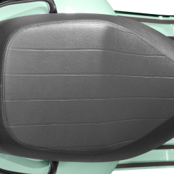 Grey Saddle with Double Grey Stitching and Vertical Heat Seal