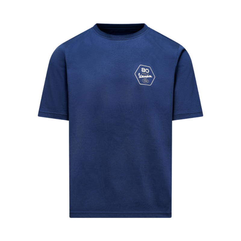 80TH TEE BLUE