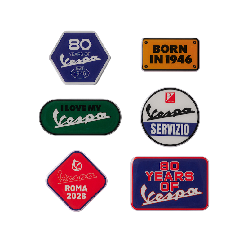 80TH STICKER SET