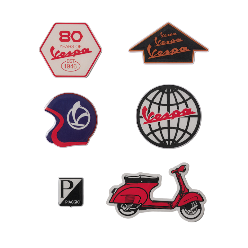 80TH STICKER GLOBO